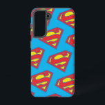 Classic Supergirl Logo with Blue Outline Samsung Galaxy Case<br><div class="desc">Supergirl | Check out this classic Supergirl S-Shield in red and yellow,  outlined in blue!</div>