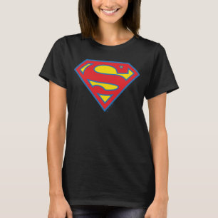 Classic Supergirl Logo with Blue Outline T-Shirt