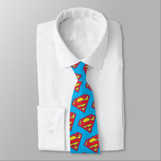 Classic Supergirl Logo with Blue Outline Tie