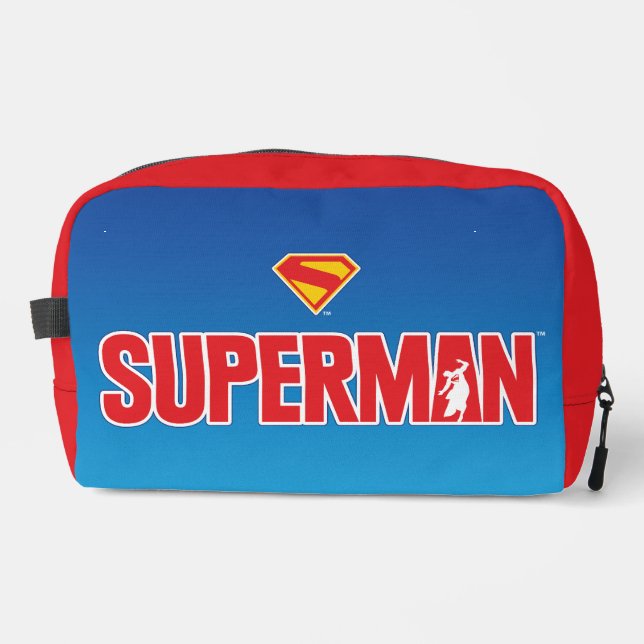 Classic Superman Bold Logo Dopp Kit (Front)
