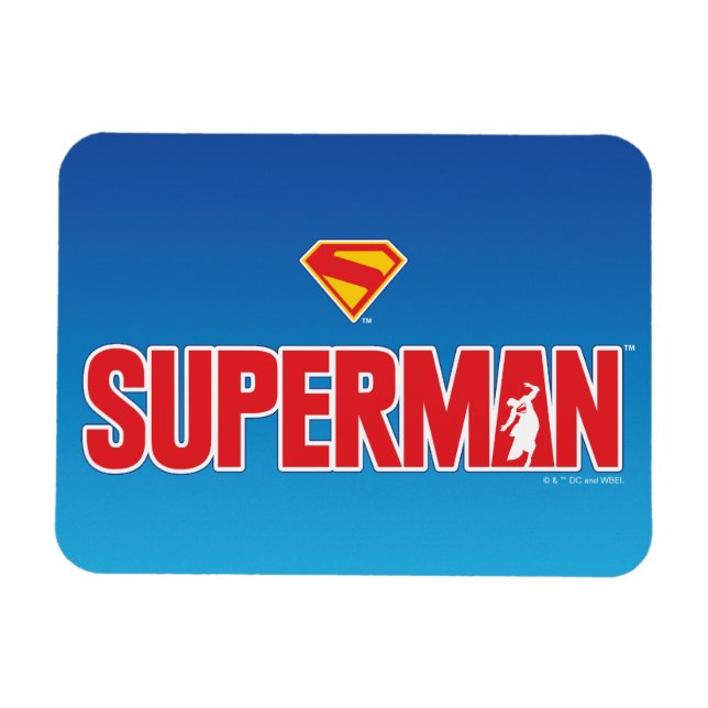 Classic Superman Bold Logo Magnet (Horizontal)