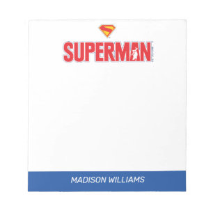 Classic Superman Bold Logo Notepad