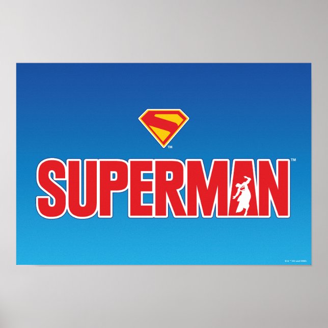 Classic Superman Bold Logo Poster (Front)
