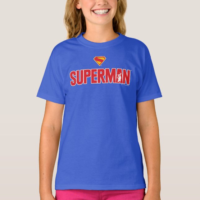 Classic Superman Bold Logo T-Shirt (Front)