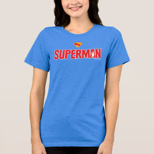 Classic Superman Bold Logo Tri-Blend Shirt