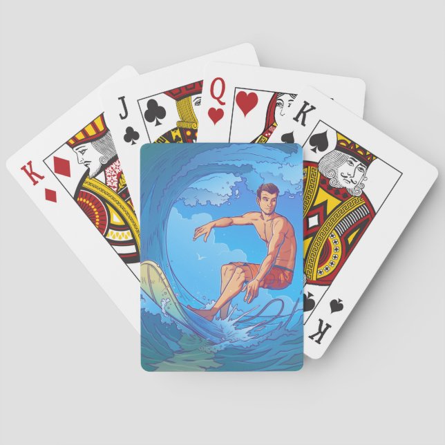Classic Surfing Playing Cards (Back)