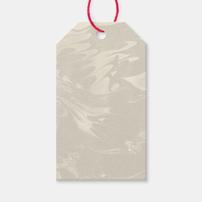 Classic Swirl Marble Pattern Gift Tags (Front)