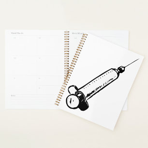 Classic Syringe Sketch Medical Equipment Planner