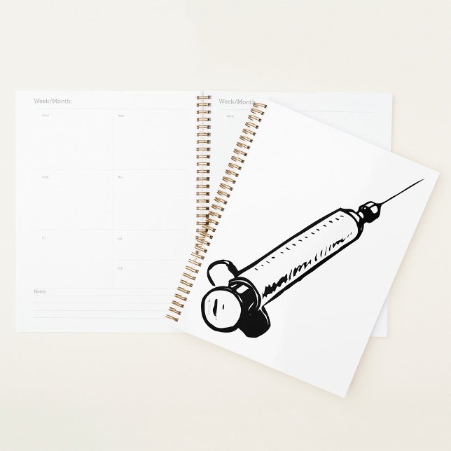 Classic Syringe Sketch Medical Equipment Planner (Creator Uploaded)