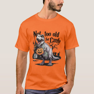 classic t-rex dinosaur halloween t-shirt