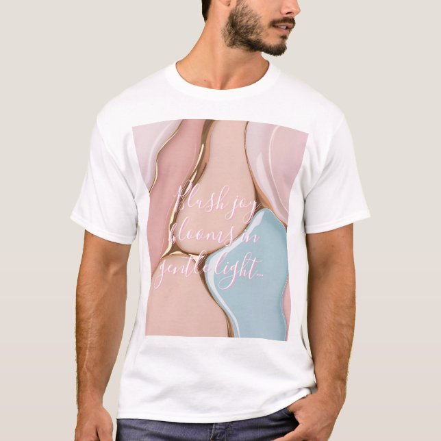 Classic t-shirt in stylish abstract graphic (Front)
