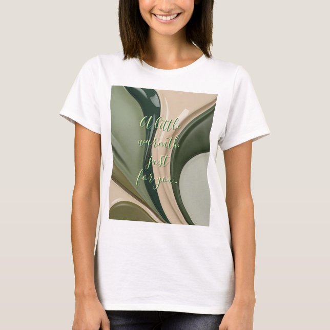 Classic t-shirt in stylish abstract graphic (Front)