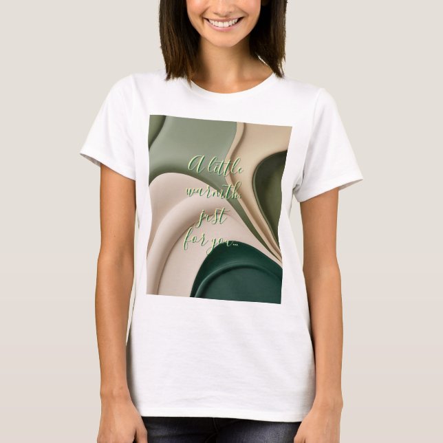 Classic t-shirt in stylish abstract graphic (Front)