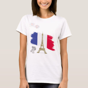 Classic T-Shirt with effil tower Romance