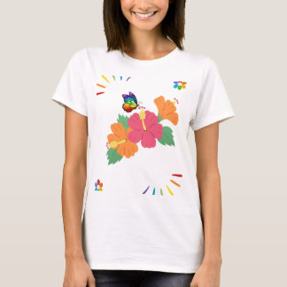 Classic T-Shirt with flower Design