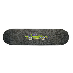 Classic T Top Corvette & Shark Skin Art Skateboard