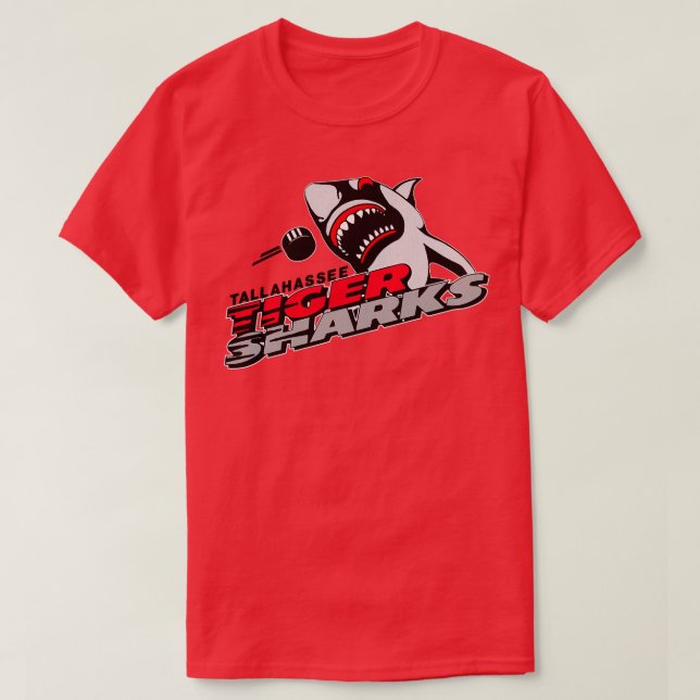 Classic Tallahassee Tiger Sharks Hockey T-Shirt (Design Front)