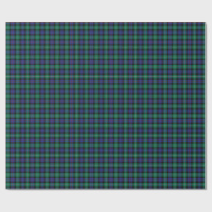 Classic tartan in blue wrapping paper