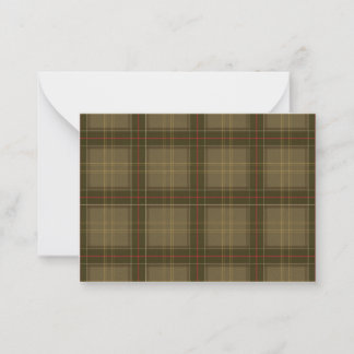 Classic Tartan in Tobacco Card
