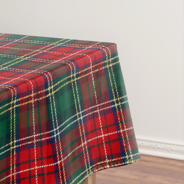 Classic Tartan Plaid Christmas Tablecloth (In Situ)