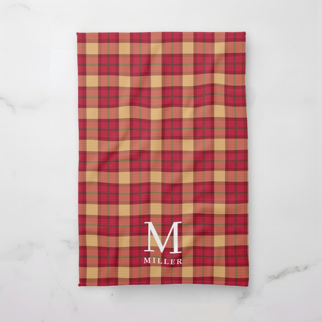 Classic Tartan Plaid Christmas Tea Towel (Creator Uploaded)