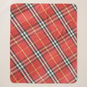 Classic Tartan Texture Background Sherpa Blanket