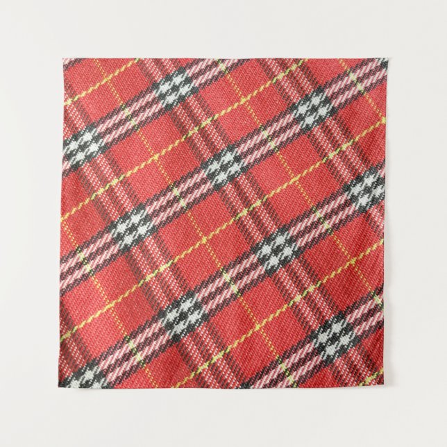 Classic Tartan Texture Background Tapestry (Front)
