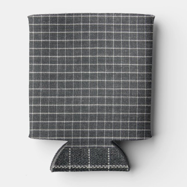 Classic Tartan Texture Design Can Cooler (Front)