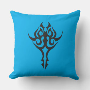 Classic Tattoo Inspired Line Art Design Cushion