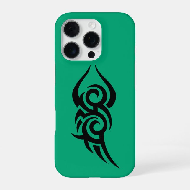 Classic Tattoo Inspired Line Art Design iPhone Case (Back)