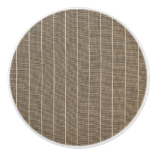 Classic Taupe with Stripe Ceramic Knob