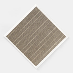 Classic Taupe with Stripe  Napkin