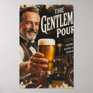 Classic Tavern Toast and Amber Cheer Poster