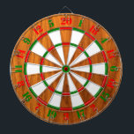 Classic Teak Veneer Print for a Game of Darts Dartboard<br><div class="desc">An all over print decorative style in a warm teak wood grain decor background and available on this fine custom gift product. 
 
 






Introducing</div>