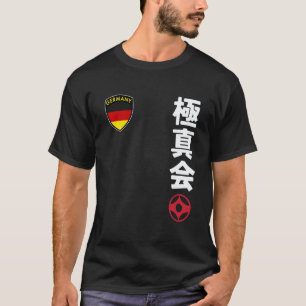 Classic Team Karate Kyokushin German Flag Japanese T-Shirt