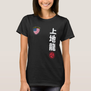 Classic Team Karate Uechi Ryu USA Flag Kanji Japan T-Shirt