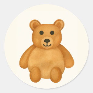 Classic Teddy Bear  Classic Round Sticker