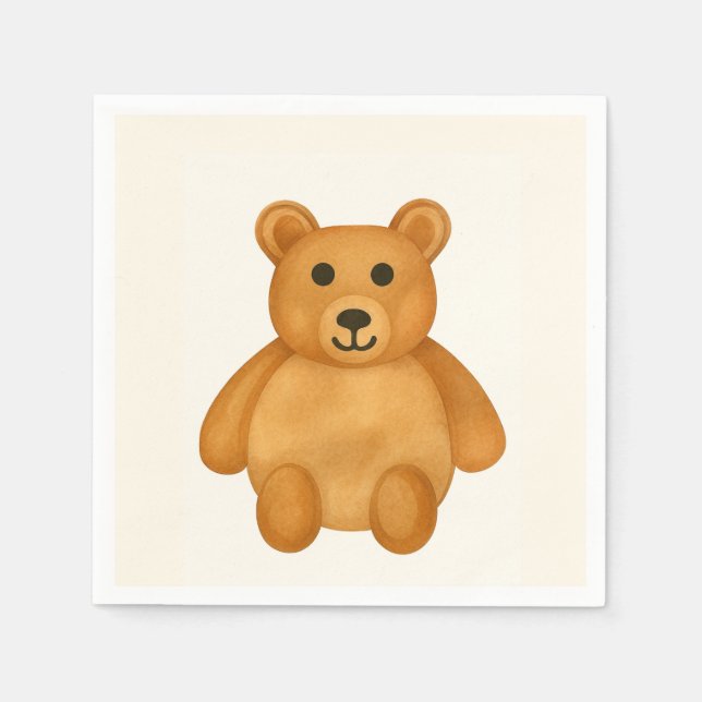 Classic Teddy Bear  Napkin (Front)