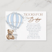 Classic Teddy Bear Toile Balloon Books for Baby