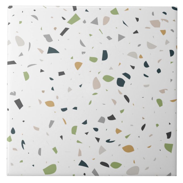 Classic terrazzo pattern background ceramic tile (Front)