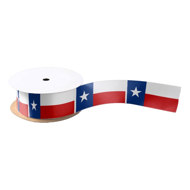 Classic Texas State Flag Satin Ribbon (Spool)