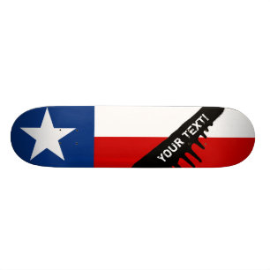 Classic Texas State Flag Skateboard