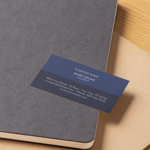 Classic Textured Blue Financial Consultant Business Card