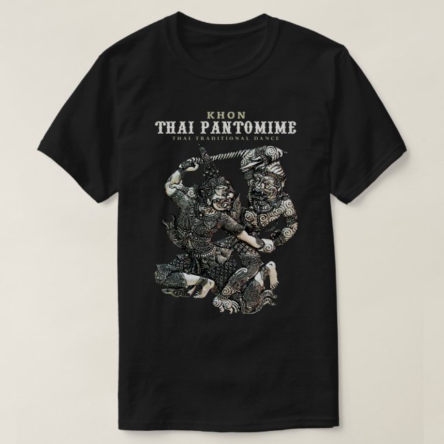 Classic Thai Pantomime T-Shirt (Design Front)
