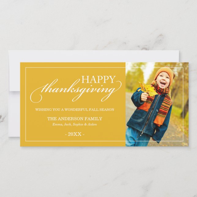 CLASSIC THANKSGIVING | FALL PHOTO CARD (Front)