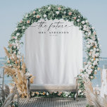 Classic The Future Mrs Bridal Shower Backdrop Tapestry<br><div class="desc">Your guests will love this beautiful minimal banner. Features the phrase "the future mrs" with the option to personalize the backdrop with your future last name and date! This also makes a great keepsake for after the wedding!</div>