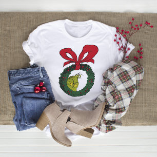 Classic The Grinch   Christmas Wreath T-Shirt