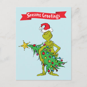 Classic The Grinch   Naughty Postcard