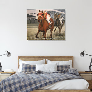 Classic Thoroughbred Race Horse Wins Canvas Print
