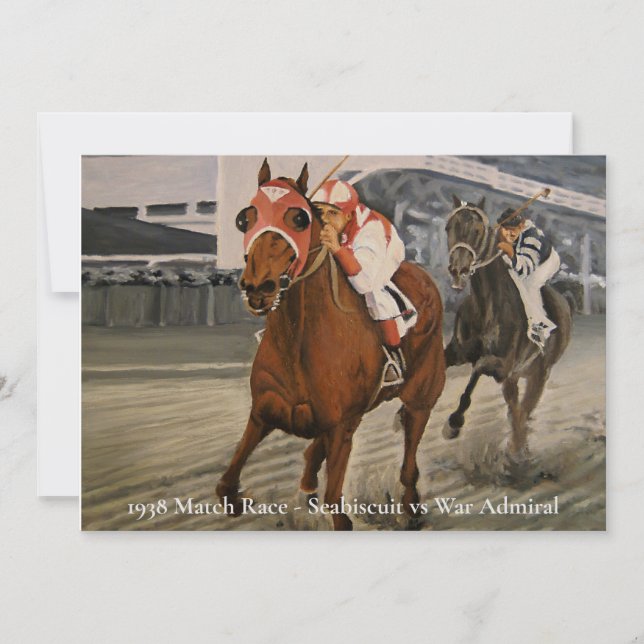 Classic Thoroughbred Race Horse Wins Card (Front)